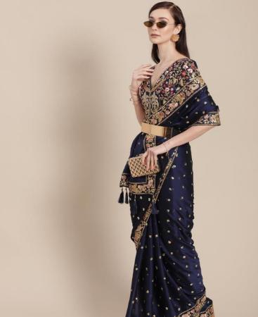 Picture of Gorgeous Blue Casual Saree