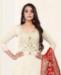 Picture of Enticing White Cotton Salwar Kameez