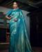 Picture of Sightly Teal Blue Silk Saree