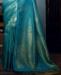 Picture of Sightly Teal Blue Silk Saree