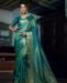 Picture of Ravishing Teal Green Silk Saree