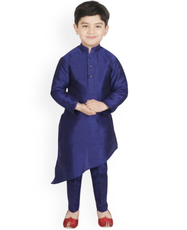 Picture of Beauteous Blue Kids Kurta Pyjama