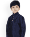 Picture of Admirable Navy Blue Kids Kurta Pyjama