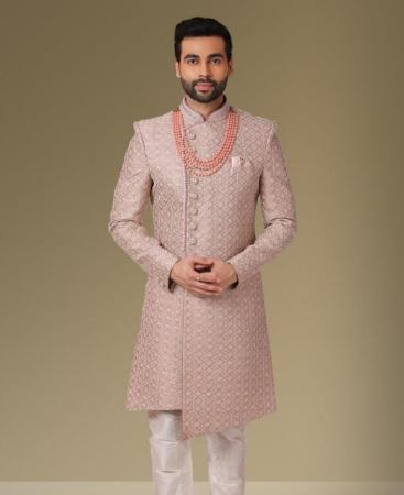 Picture of Marvelous Onion Cream Sherwani