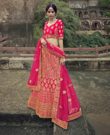 Picture of Appealing Pink Lehenga Choli