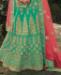 Picture of Fascinating Green Lehenga Choli