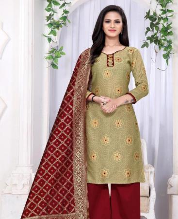 Picture of Shapely Beige Patiala Salwar Kameez