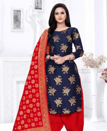 Picture of Admirable Blue Patiala Salwar Kameez