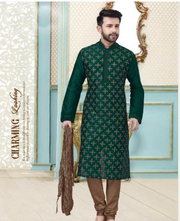 Picture of Superb Rama Green Kurtas