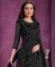 Picture of Pretty Black Straight Cut Salwar Kameez