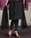 Picture of Pretty Black Straight Cut Salwar Kameez