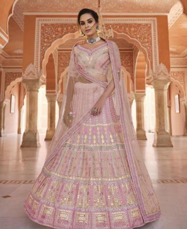 Picture of Good Looking Peach Lehenga Choli