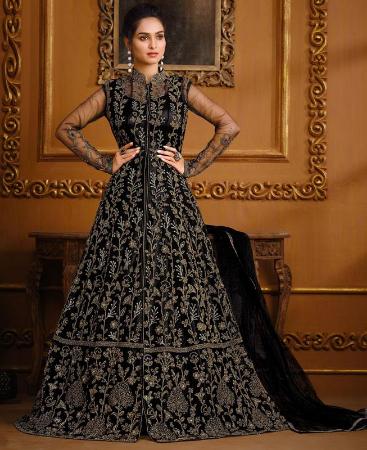 Picture of Beauteous Black Designer Salwar Kameez