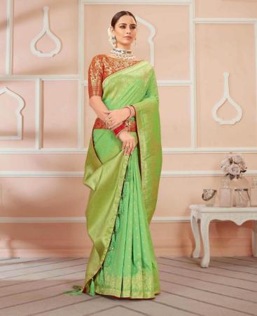 Picture of Elegant Pista Casual Saree