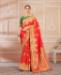 Picture of Appealing Orange Casual Saree