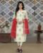 Picture of Charming White Straight Cut Salwar Kameez