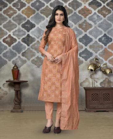 Picture of Amazing Fawn Straight Cut Salwar Kameez