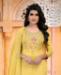 Picture of Resplendent Yellow Straight Cut Salwar Kameez