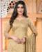 Picture of Nice Beige Straight Cut Salwar Kameez