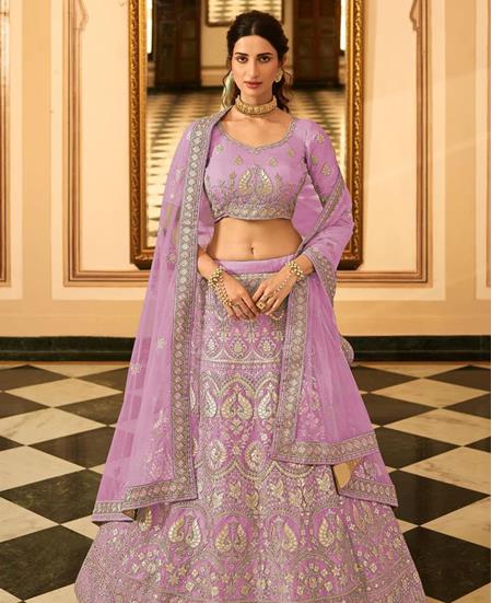 Picture of Fascinating Purple Lehenga Choli