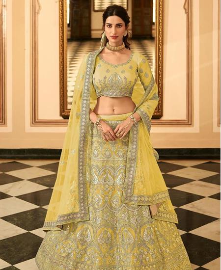 Picture of Magnificent Yellow Lehenga Choli