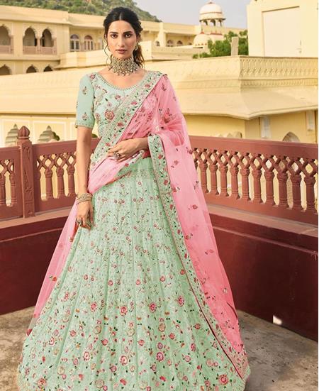 Picture of Taking Green Lehenga Choli