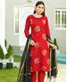 Picture of Exquisite Red Readymade Salwar Kameez