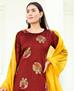 Picture of Elegant Brown Readymade Salwar Kameez