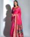 Picture of Graceful Pink Silk Saree