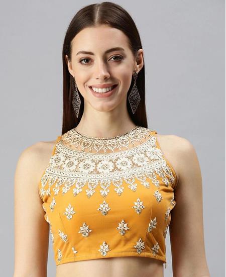 Picture of Nice Yellow Designer Blouse