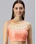 Picture of Pretty Peach Designer Blouse