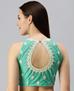 Picture of Fascinating Turquoise Designer Blouse