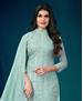 Picture of Grand Blue Straight Cut Salwar Kameez