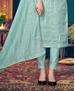 Picture of Grand Blue Straight Cut Salwar Kameez