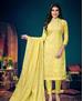 Picture of Lovely Yellow Straight Cut Salwar Kameez