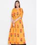 Picture of Radiant Mustard Readymade Gown