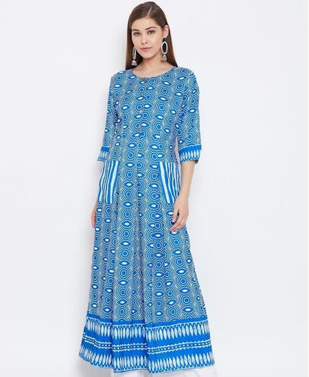 Picture of Alluring Blue Readymade Gown