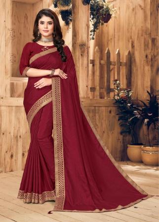 Picture of Gorgeous Maroon Casual Saree