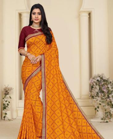 Picture of Fine Yellow Casual Saree