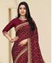Picture of Magnificent Maroon Casual Saree