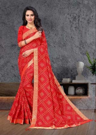 Picture of Statuesque Red Casual Saree