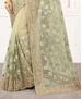 Picture of Comely Pista Net Saree