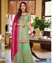 Picture of Pleasing Pista Straight Cut Salwar Kameez