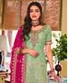 Picture of Pleasing Pista Straight Cut Salwar Kameez