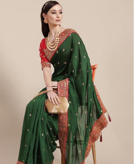 Picture of Grand Green Casual Saree