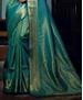 Picture of Ravishing Teal Green Silk Saree