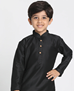 Picture of Good Looking Black Kids Kurta Pyjama