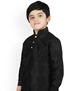 Picture of Shapely Black Kids Kurta Pyjama