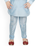 Picture of Alluring Sky Blue Kids Kurta Pyjama