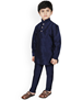 Picture of Admirable Navy Blue Kids Kurta Pyjama